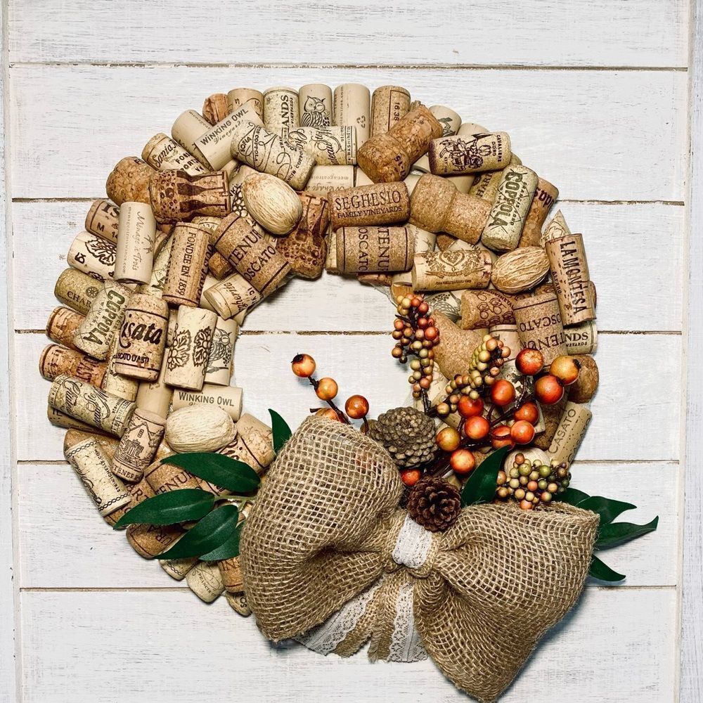 Handmade Wine Cork Wreath